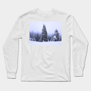 A Pine Forest in Winter Long Sleeve T-Shirt